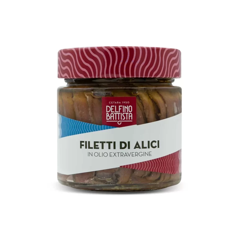 Filetti Di Alici In Olio EVO 212 gr.