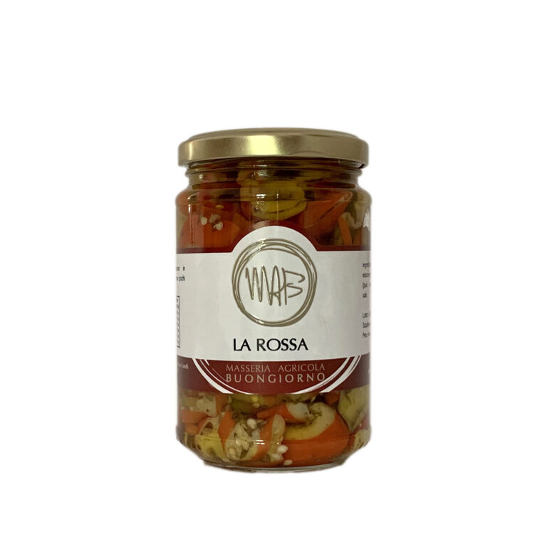 Melanzana rossa D.O.P. di Rotonda a fette in Olio EVO 270 g